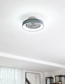 Lindby plafondventilator Mace, grijs, stil, CCT