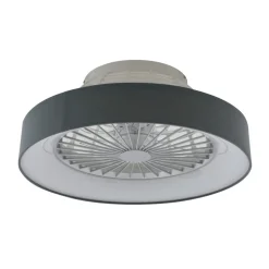 Lindby plafondventilator Mace, grijs, stil, CCT