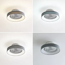 Lindby plafondventilator Mace, grijs, stil, CCT