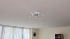 Lindby plafondventilator Lomata, wit, stil, Ø 23 cm