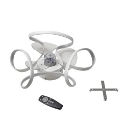 Lindby plafondventilator Lomata, wit, stil, Ø 23 cm