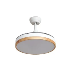 Lindby plafondventilator Oras, wit, DC, stil, Ø 107 cm