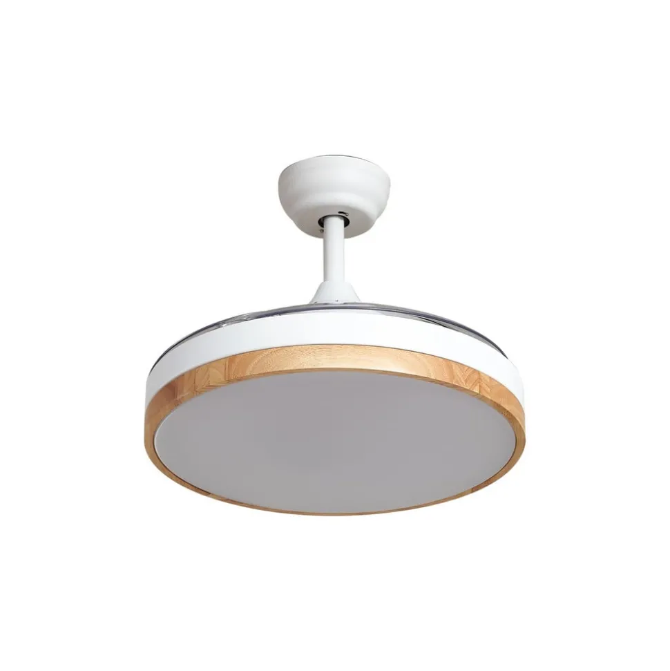 Lindby plafondventilator Oras, wit, DC, stil, Ø 107 cm