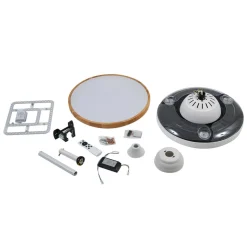 Lindby plafondventilator Oras, wit, DC, stil, Ø 107 cm