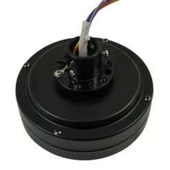 Lindby plafondventilator met verlichting Minja, zilver, stil, 78cm