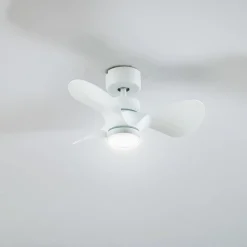 Lindby plafondventilator Enon, wit, gelijkstroommotor, stil