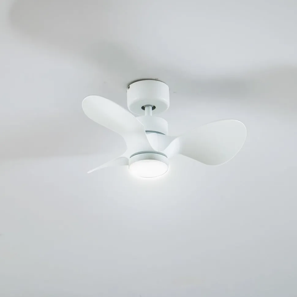 Lindby plafondventilator Enon, wit, gelijkstroommotor, stil