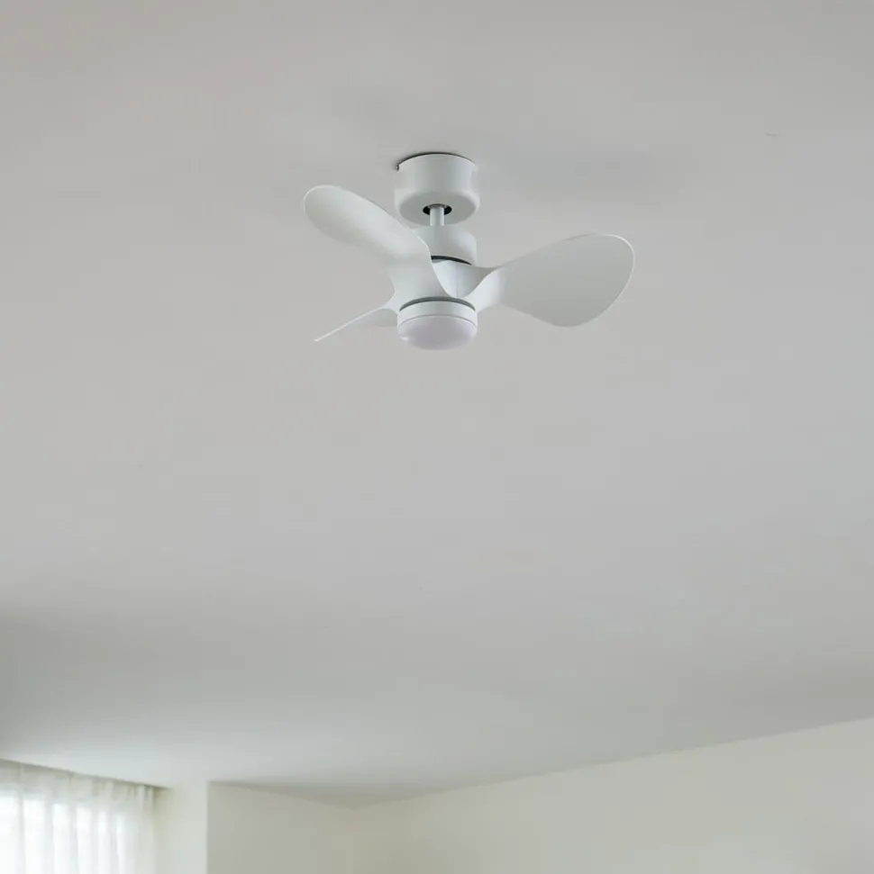 Lindby plafondventilator Enon, wit, gelijkstroommotor, stil