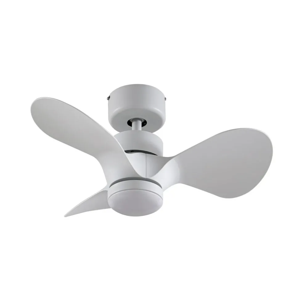 Lindby plafondventilator Enon, wit, gelijkstroommotor, stil