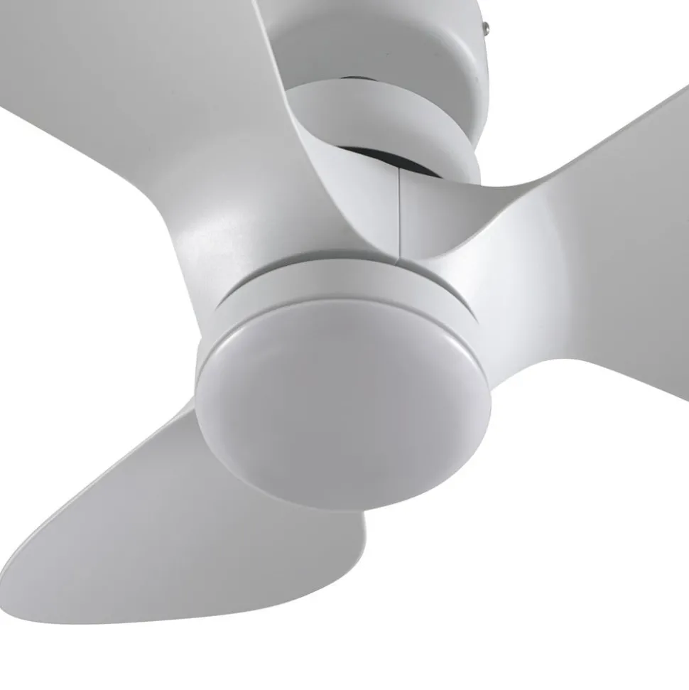 Lindby plafondventilator Enon, wit, gelijkstroommotor, stil