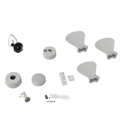 Lindby plafondventilator Enon, wit, gelijkstroommotor, stil