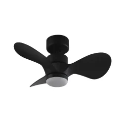 Lindby plafondventilator Enon, zwart, gelijkstroommotor, stil