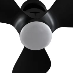 Lindby plafondventilator Enon, zwart, gelijkstroommotor, stil