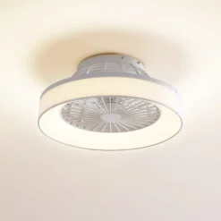 Lindby plafondventilator Mace, wit, stil, CCT