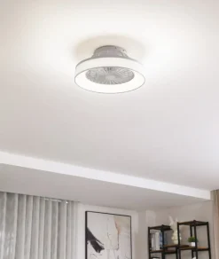 Lindby plafondventilator Mace, wit, stil, CCT