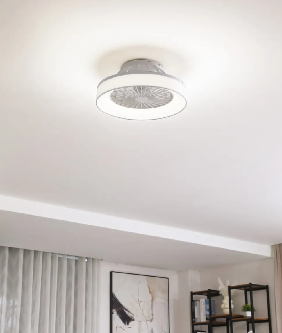 Lindby plafondventilator Mace, wit, stil, CCT