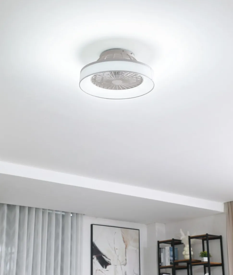 Lindby plafondventilator Mace, wit, stil, CCT