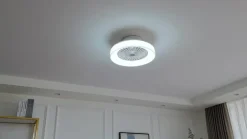 Lindby plafondventilator Mace, wit, stil, CCT