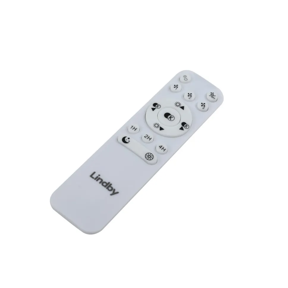 Lindby plafondventilator Mace, wit, stil, CCT