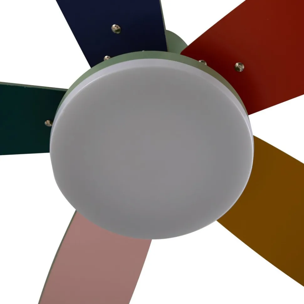 Lindby plafondventilator Jonte, hout, DC, stil, Ø 106 cm