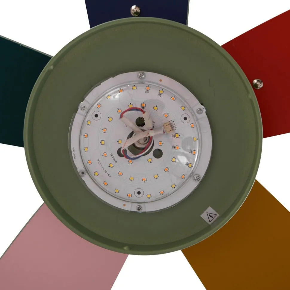 Lindby plafondventilator Jonte, hout, DC, stil, Ø 106 cm