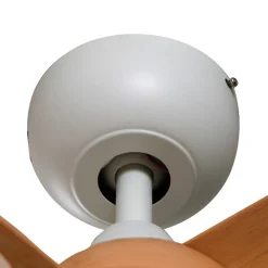 Lindby plafondventilator Enon, wit/houtkleurig, DC, stil