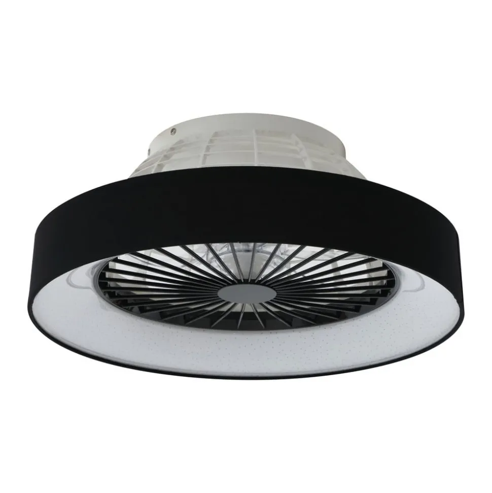 Lindby plafondventilator Mace, zwart, stil, Ø 47 cm