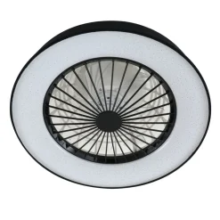 Lindby plafondventilator Mace, zwart, stil, Ø 47 cm