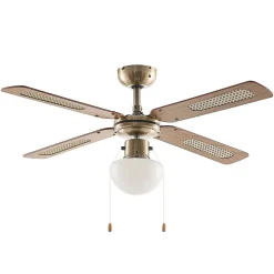 Lindby plafondventilator met verlichting Rakan, stil, Ø 106 cm