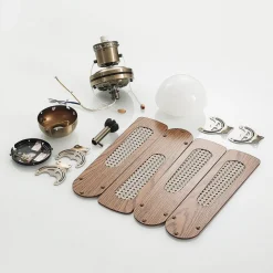 Lindby plafondventilator met verlichting Rakan, stil, Ø 106 cm