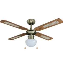 Lindby plafondventilator met verlichting Rakan, stil, Ø 106 cm