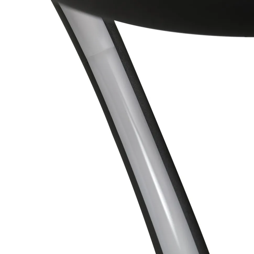 Lindby plafondventilator Lomata, zwart, stil, Ø 23 cm