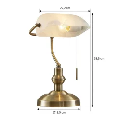 Lindby Profina bureaulamp, brons