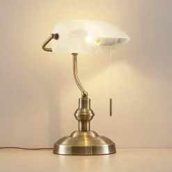 Lindby Profina bureaulamp, brons