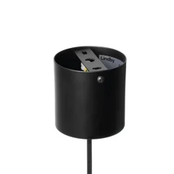 Lindby Prospa kroonluchter in zwart en messing