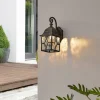 Lindby Purnima wandlamp in lantaarn-look