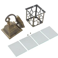 Lindby Purnima wandlamp in lantaarn-look