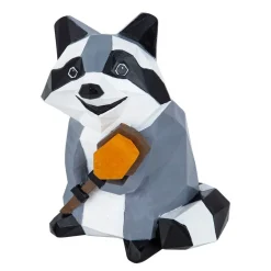 Lindby Racoon LED lamp op zonne-energie, figuur, wasbeer
