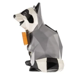 Lindby Racoon LED lamp op zonne-energie, figuur, wasbeer