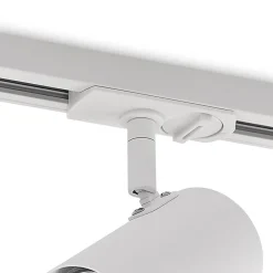 Lindby railspot GU10, Ø 6 cm, wit, 1-fase