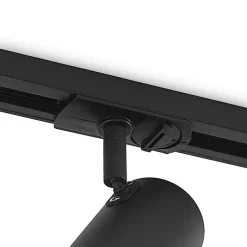 Lindby railspot Linaro, GU10, Ø 6 cm, zwart, 1-fase