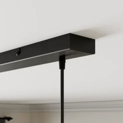 Lindby Rangina hanglamp, 100 cm, koper, 3-lamps, glas