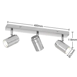 Lindby Remilan plafondspot, chroom, lang