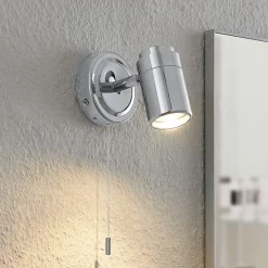 Lindby Remilan wandlamp, chroom