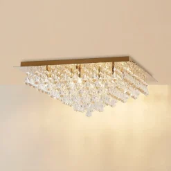 Lindby Rimedia plafondlamp, goud, 55 cm