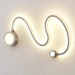 Lindby Rion LED wandlamp, nikkel