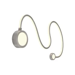 Lindby Rion LED wandlamp, nikkel