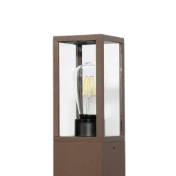 Lindby Robigus sokkellamp, roestkleurig, aluminium