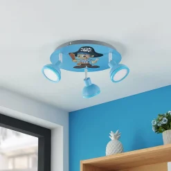 Lindby Roxas kinderkamer plafondlamp, piraat