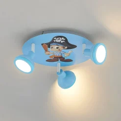 Lindby Roxas kinderkamer plafondlamp, piraat